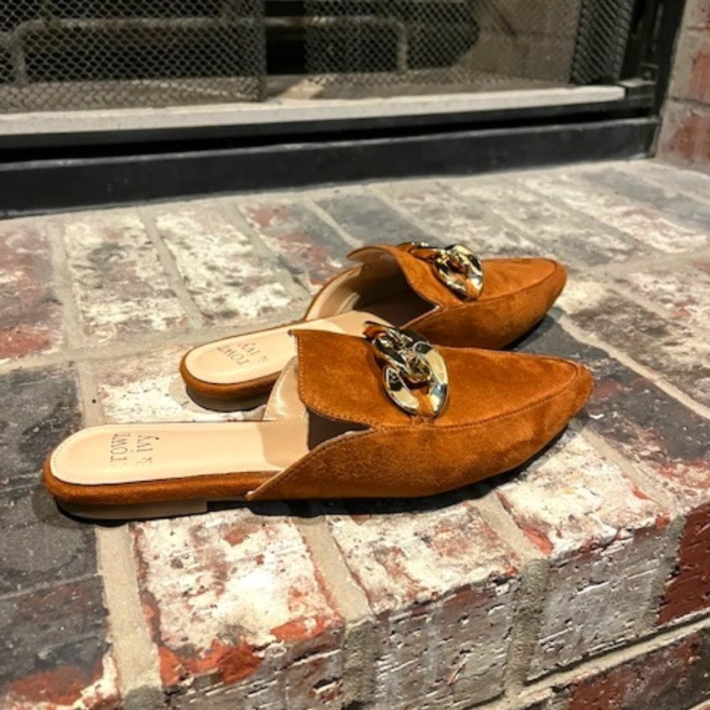 Suede Mules
